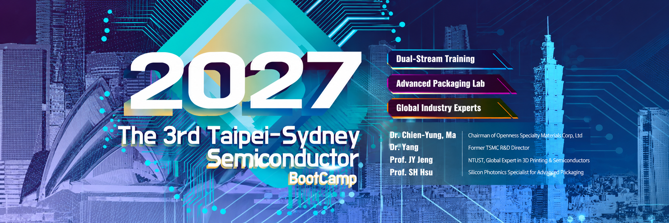 2027 Taipei-Sydney Semiconductor Bootcamp banner